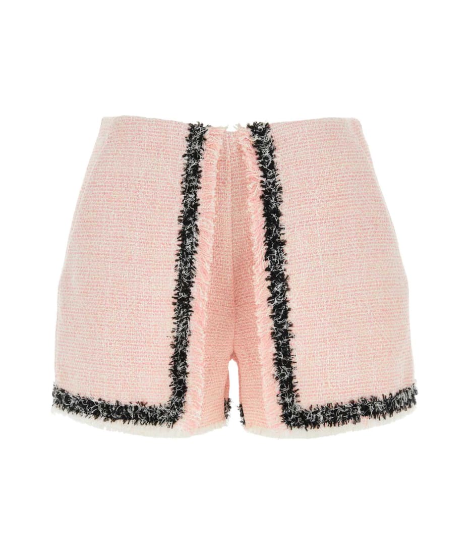 ショートパンツ MSGM SS23 Pink bouclAC shorts (3442MDB04237302 12) MSGM Pink Bouclã© Shorts | italist