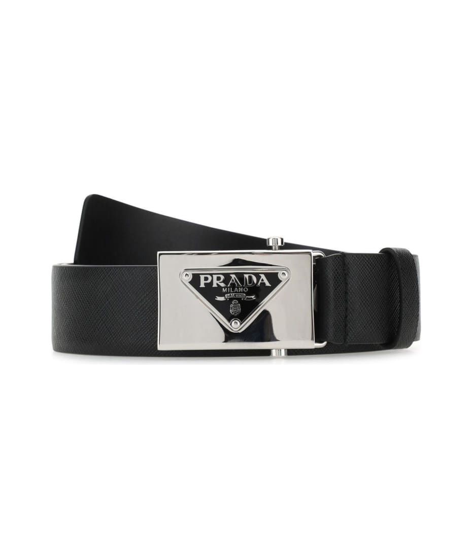 Prada Black Leather Belt | italist