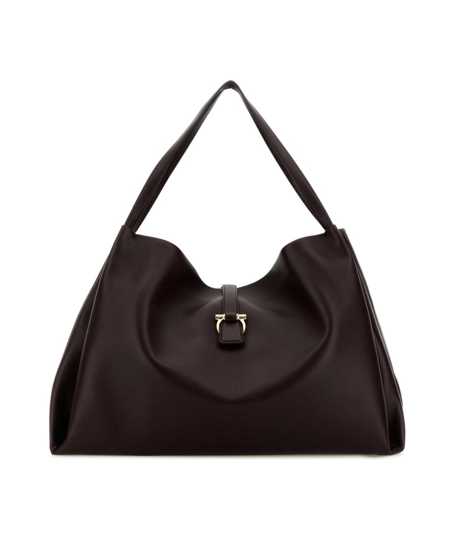 トートバッグ Salvatore Ferragamo Grape Leather Large Shopping Bag Ferragamo Grape Leather Large Shopping Bag | italist, ALWAYS