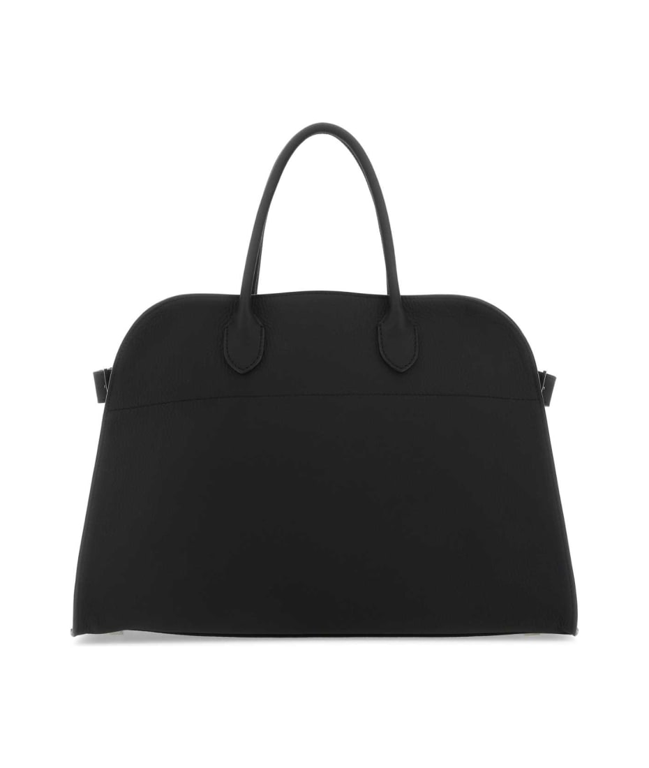 The Row Black Leather Margaux Handbag italist