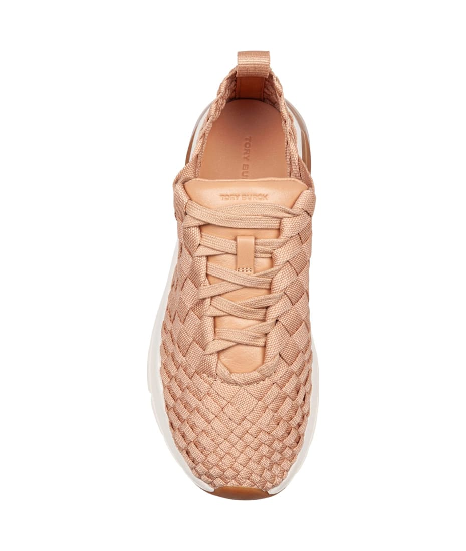 【送料&関税込】Tory Burch Blush Woven Fabric Trainer Sneake Tory Burch Blush Woven Fabric Trainer Sneakers | italist