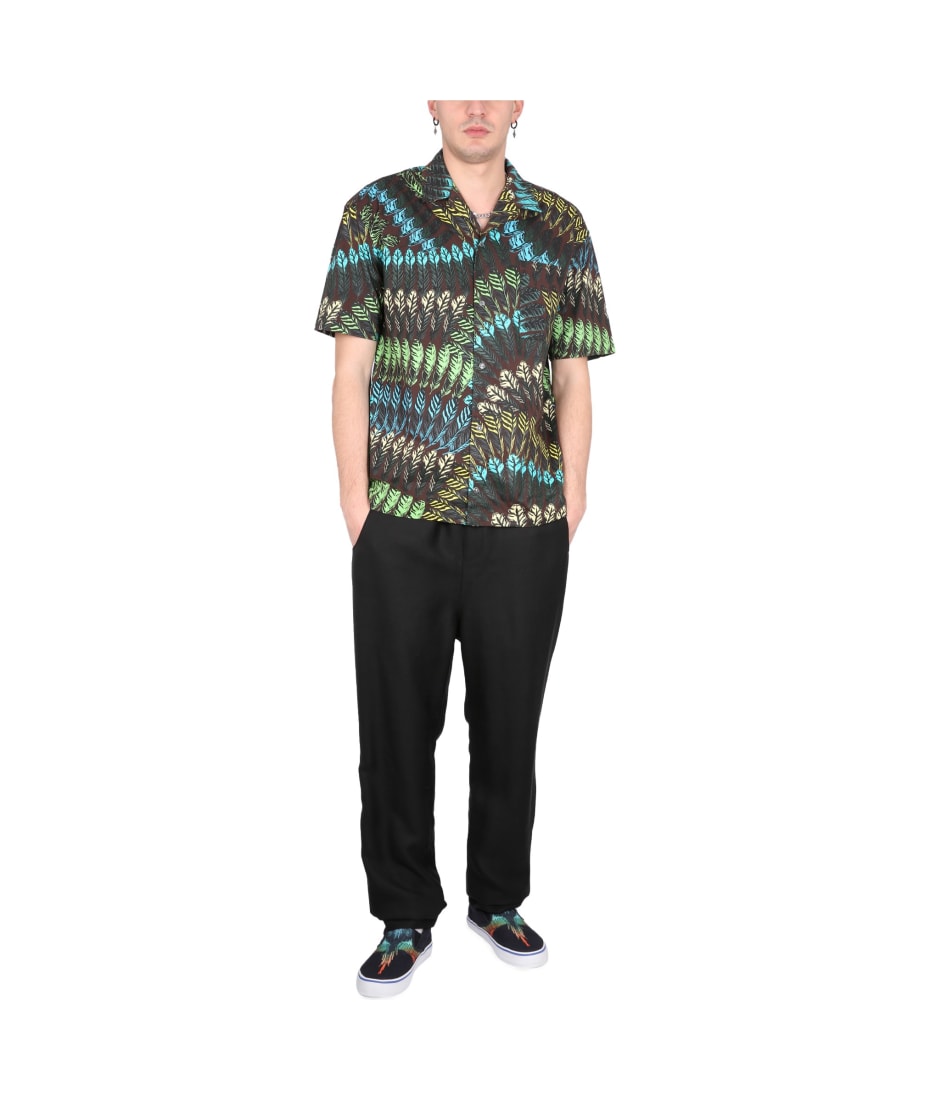 Marcelo Burlon Aop Feathers Hawaii Shirt | italist