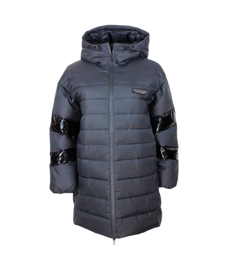 アルマーニ　EMPORIO ARMANI GENUINE DUCK DOWN Emporio Armani Men's Down Jacket Black, Black : Amazon.com