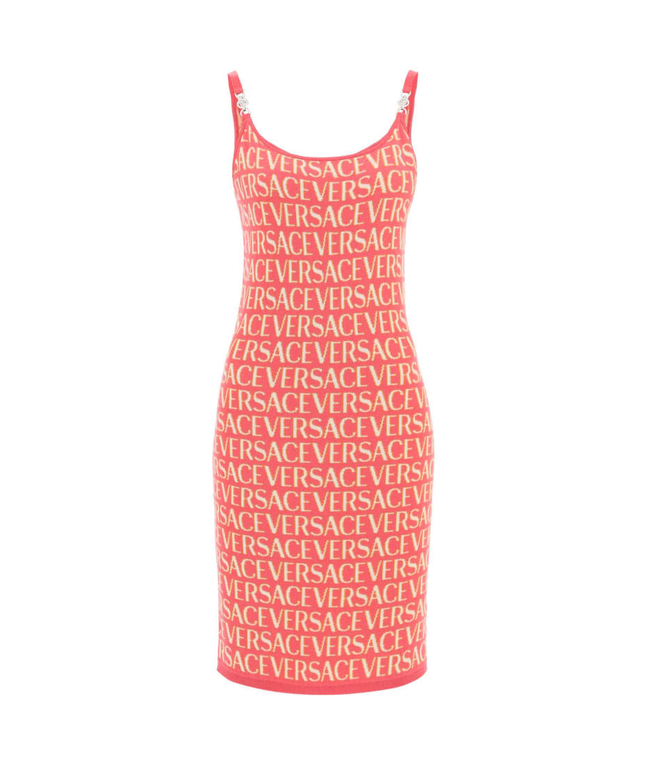 ワンピース VERSACE 'Knit' dress Versace Cutout turtleneck knit midi dress Versace