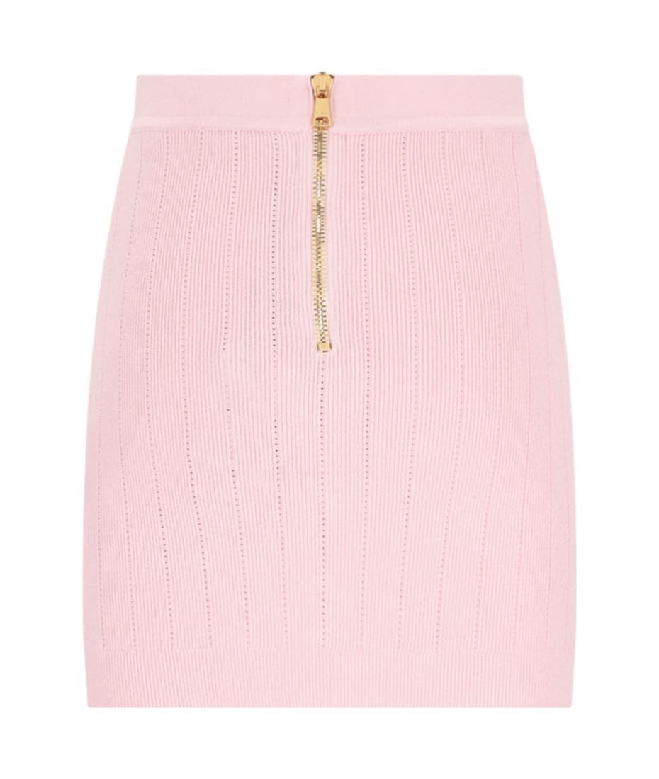 ミニスカート BALMAIN FW24 DPP-MINI SKIRT (DF1LB290KB07_0PA) Balmain Tweed Mini Skirt | Blue | FARFETCH