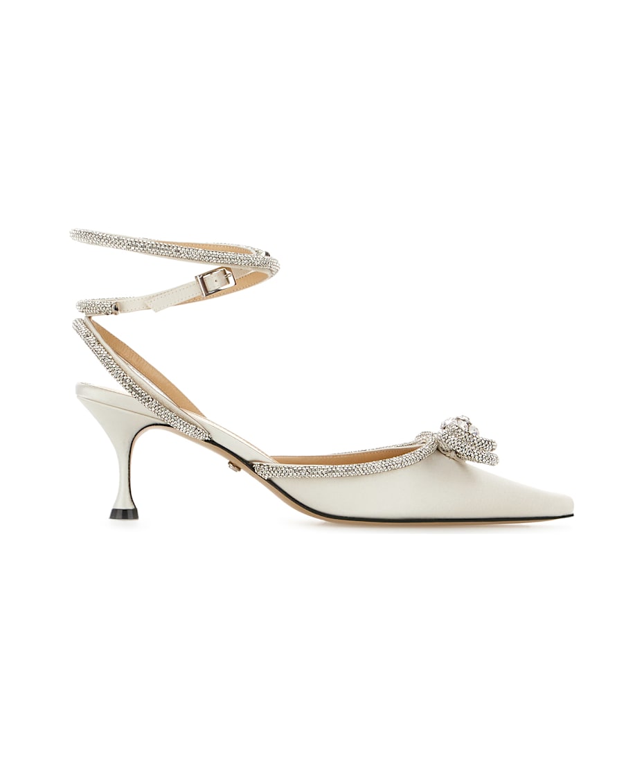 パンプス MACH & MACH White satin pumps (PF23S0230CRP01195 WHITE) Mach & Mach White Satin Double Bow Pumps | italist