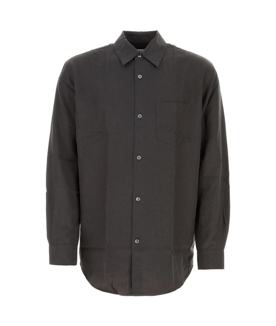 Our Legacy Graphite Lyocell Blend Initial Shirt | italist, ALWAYS LIKE A  SALE