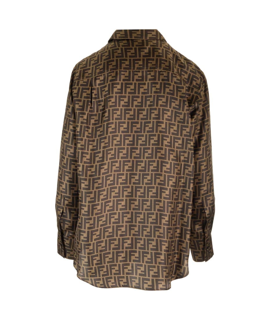 【希少】OLD FENDI Silk Pattern Shirt 44 シルク 希少】OLD FENDI Silk Pattern Shirt 44 シルク 希少】OLD FENDI
