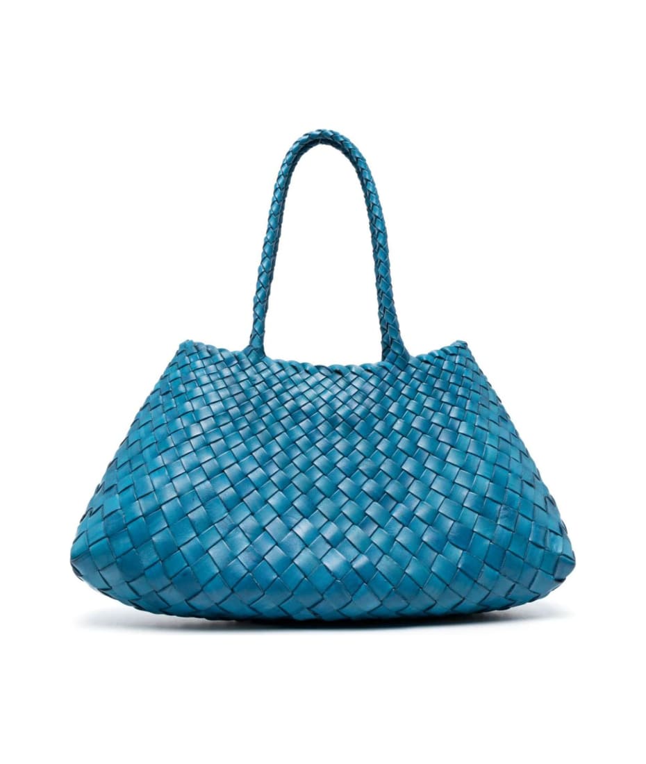 Dragon Diffusion - Japan Tote w/ woven handles Pearl Woven Leather Bag