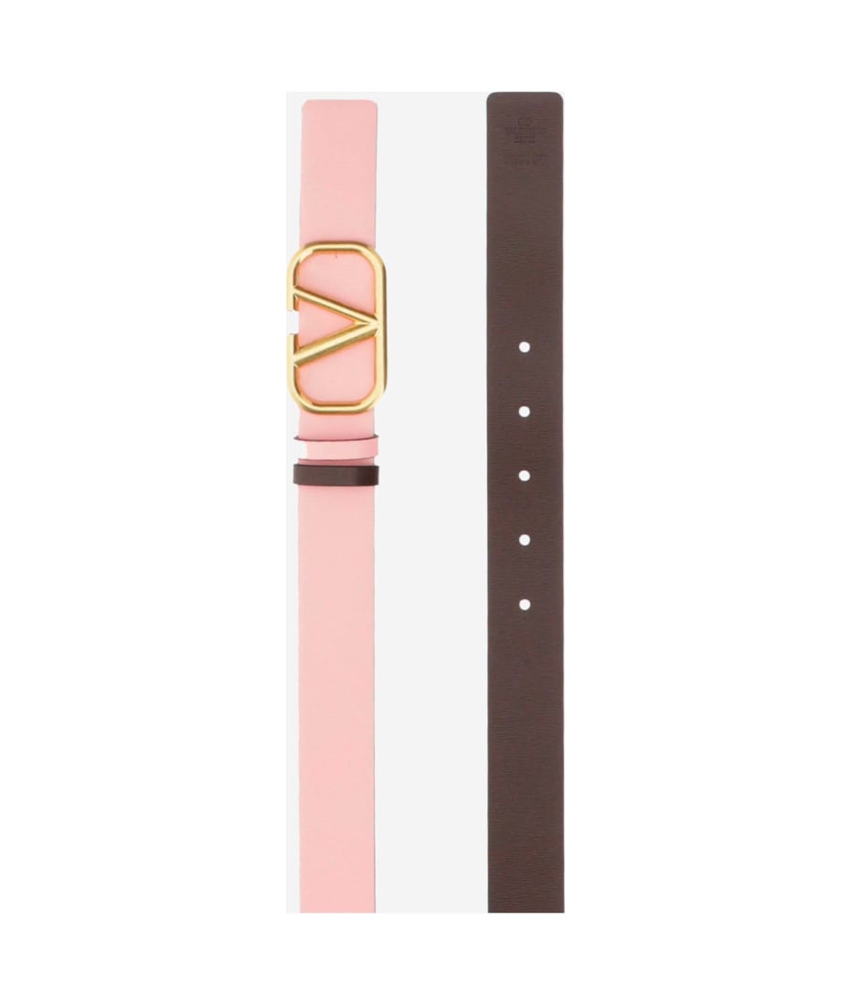 Valentino Garavani VLOGO Signature Reversible Belt in Pink and Nero –  Stanley Korshak