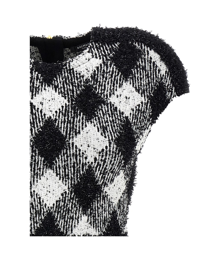 Balmain Vichy Tweed Dress | italist