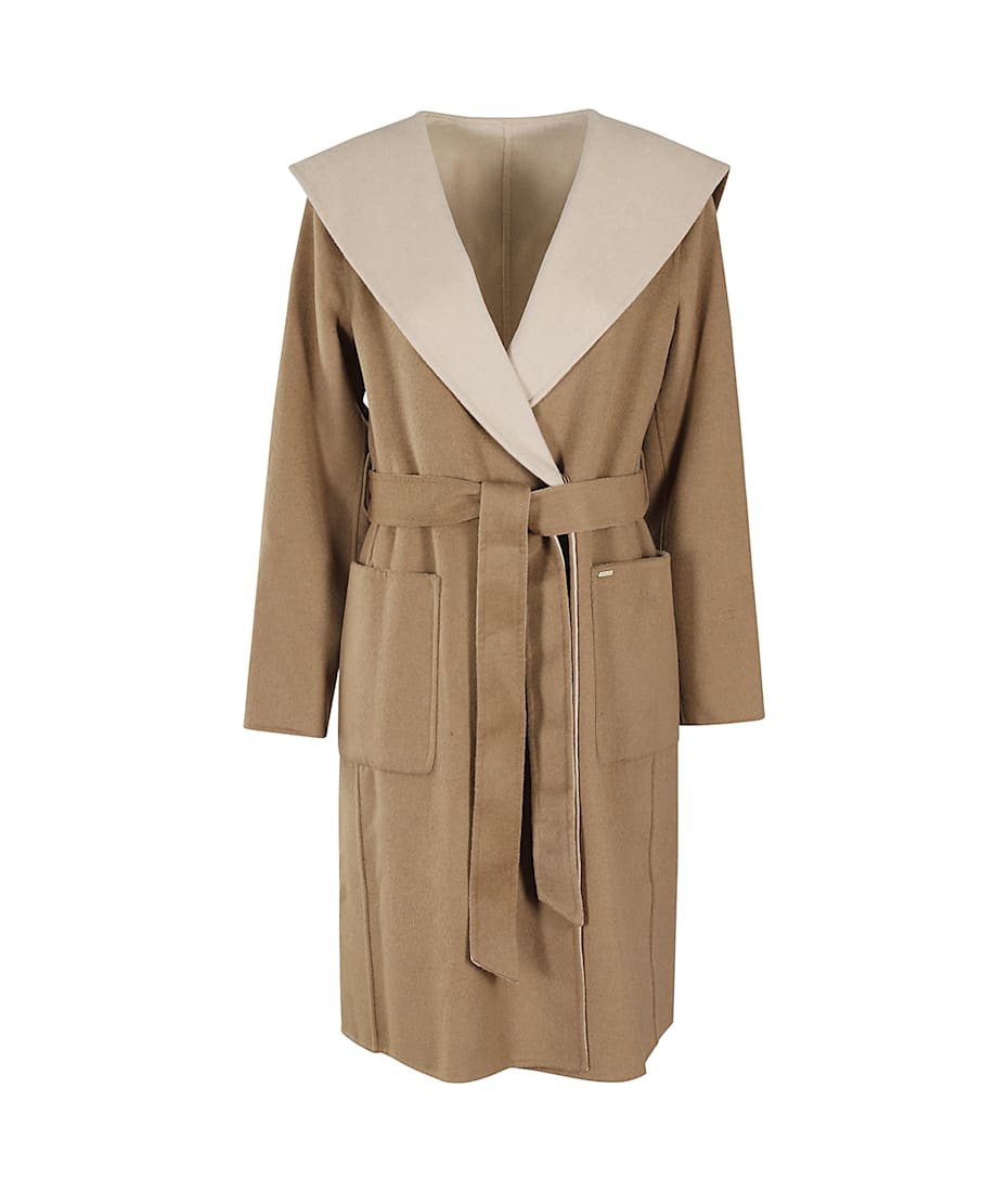 MICHAEL Michael Kors Hooded Wool Wrap Coat italist ALWAYS LIKE A SALE