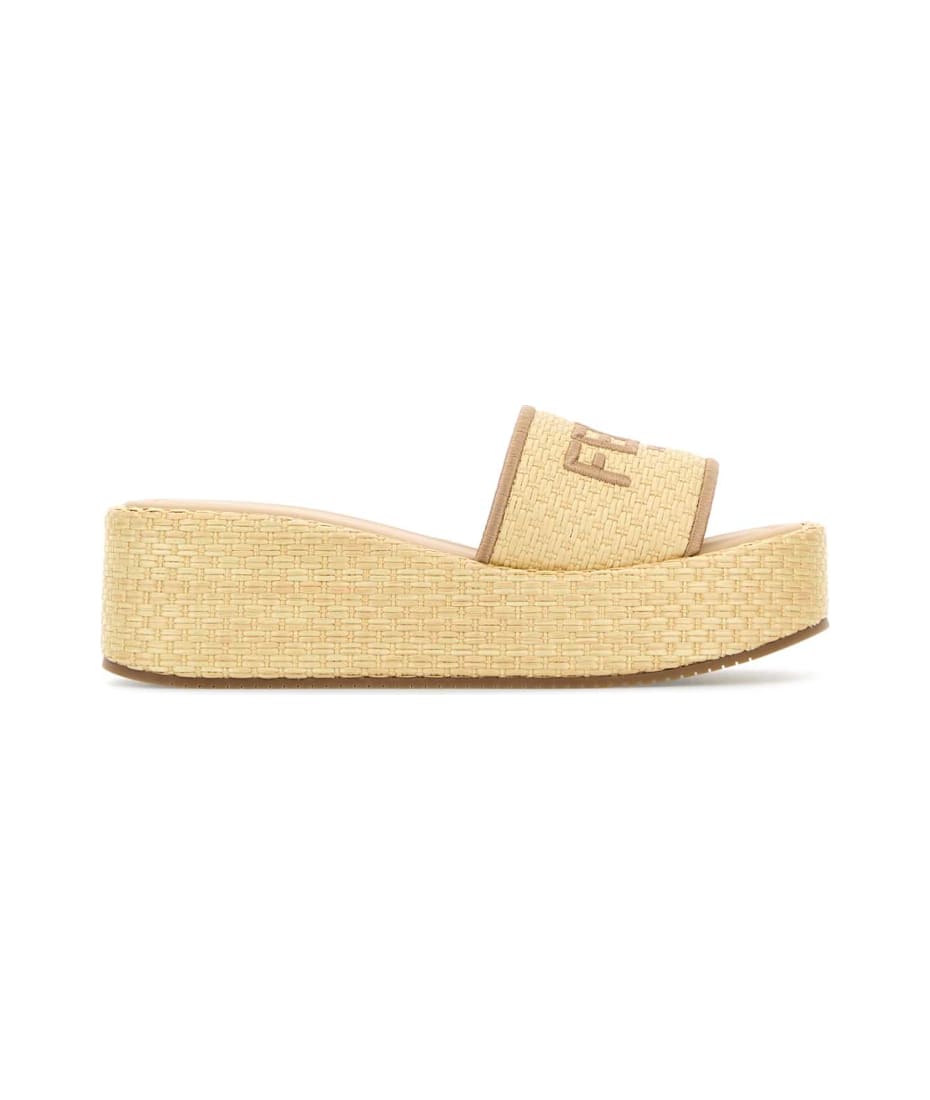 スリッポン FENDI RAFFIA SUNSHINE SLIPPERS Fendi Raffia Sunshine Slippers | italist