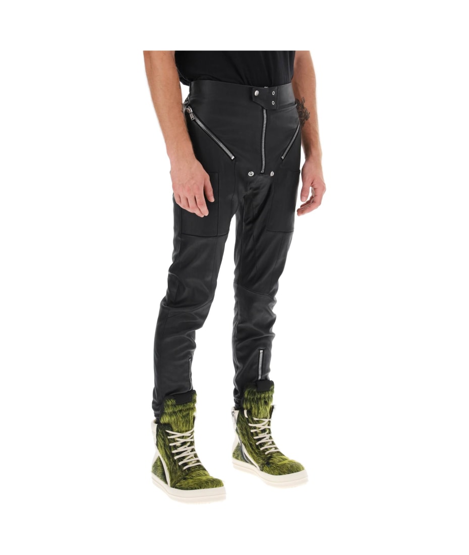 Rick Owens 'easy Strobe' Lamb Leather Pants | italist
