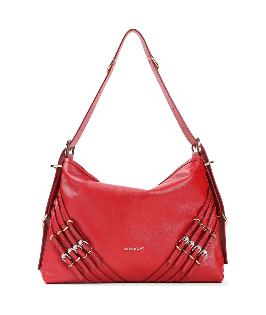 【送料&関税込】Givenchy Voyou Buckles Shoulder Bag Givenchy Voyou Medium Buckle Shoulder Bag in Leather