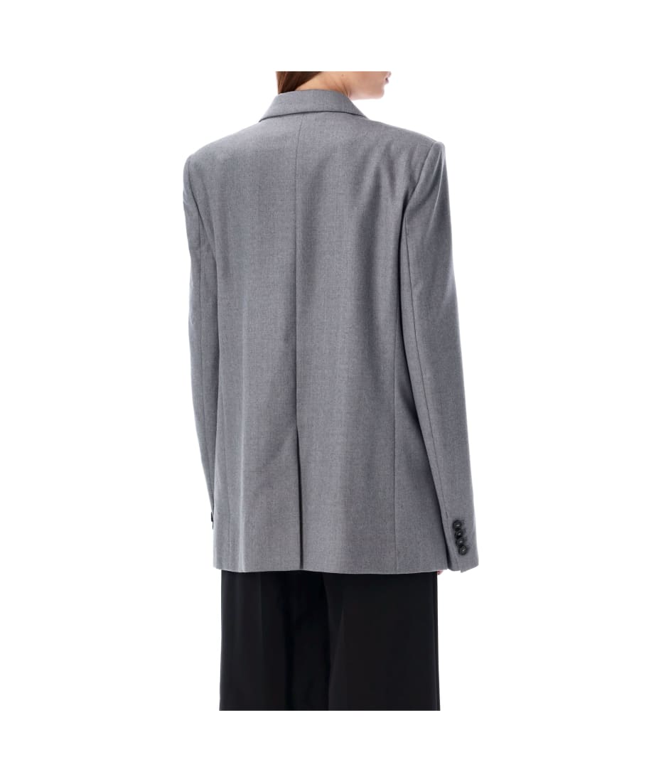 スーツ STELLA MCCARTNEY Women Outer 6501233EJ790 2425 GREY Women Gray Single-Breasted Pinstripe Blazer | Stella