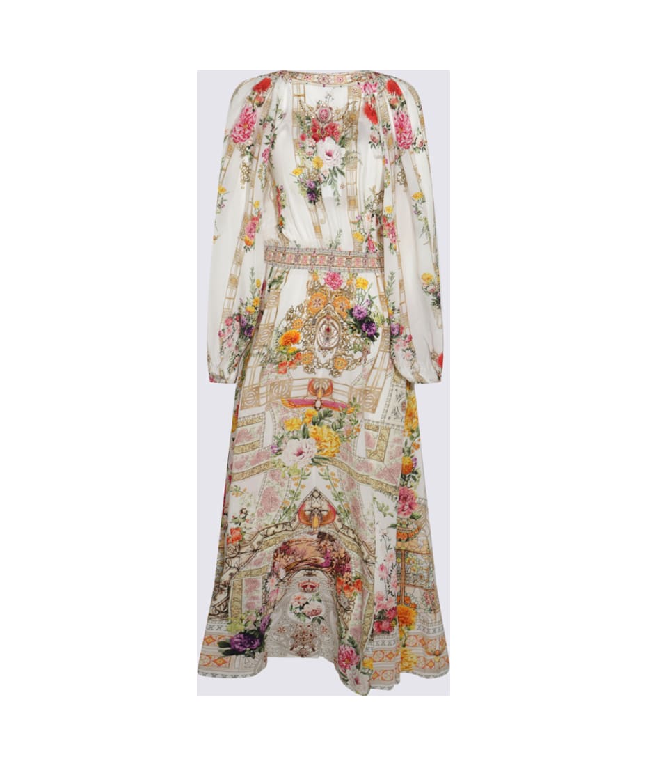 ワンピース CAMILLA WHITE AND PINK SILK DRESS Camilla White And Pink Silk Dress | italist
