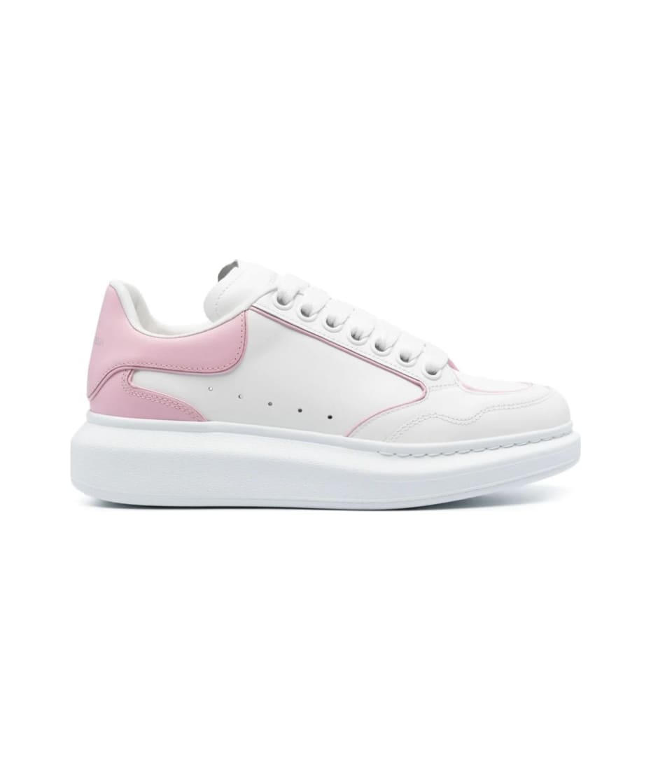 Alexander McQueen White And Pink Oversized Sneakers