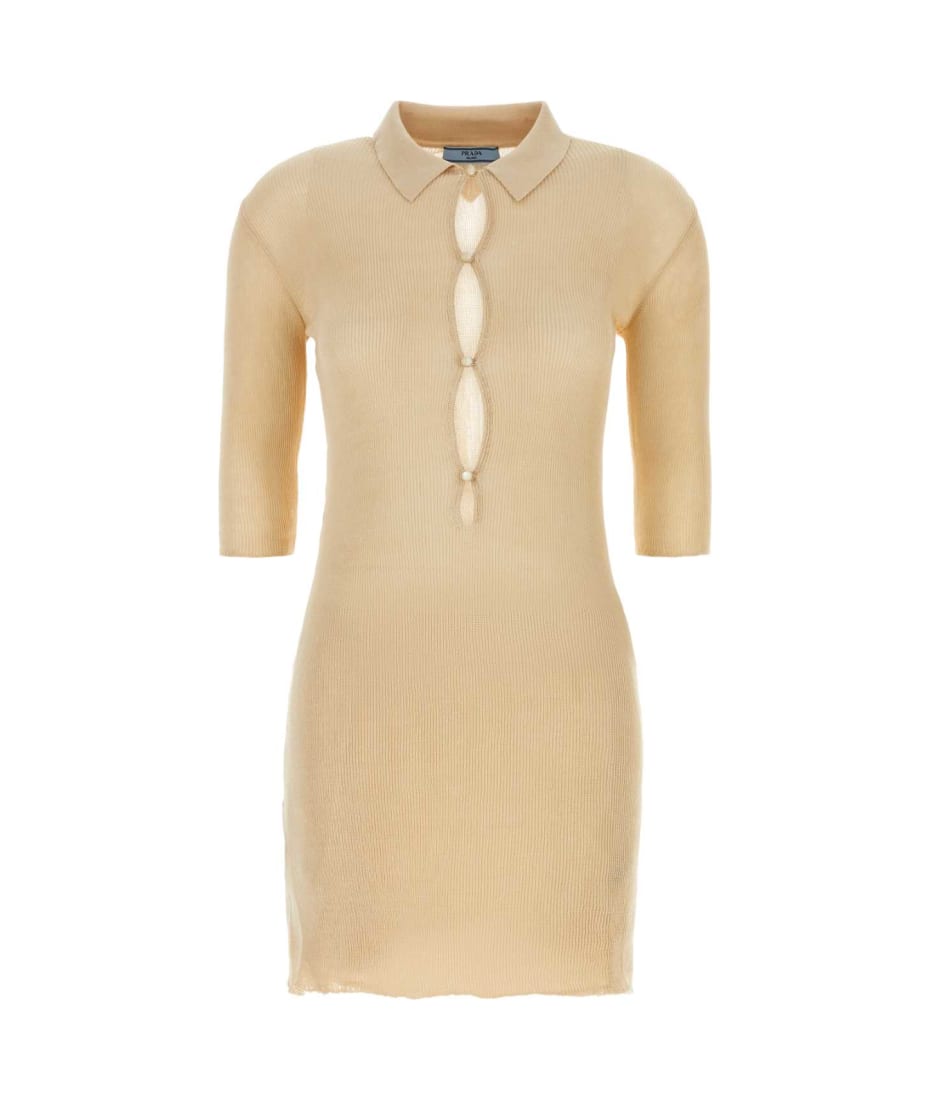 ワンピース PRADA Sand Cotton Polo Dress Prada Sand Cotton Polo Dress | italist