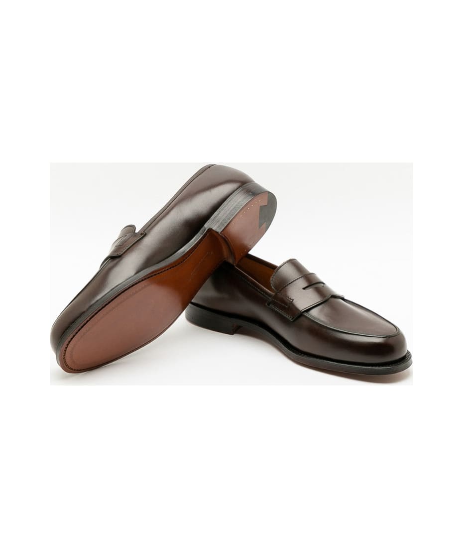 Penny loafer made of dark brown Scotch Grain calfskin - hand-polished –  Michael Jondral