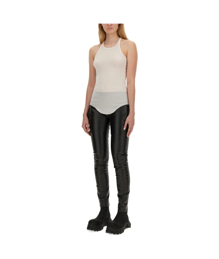 スパッツ・レギンス Rick Owens Drkshdw Denim Leggings Denim Slit Front Leggings in Black – SVRN