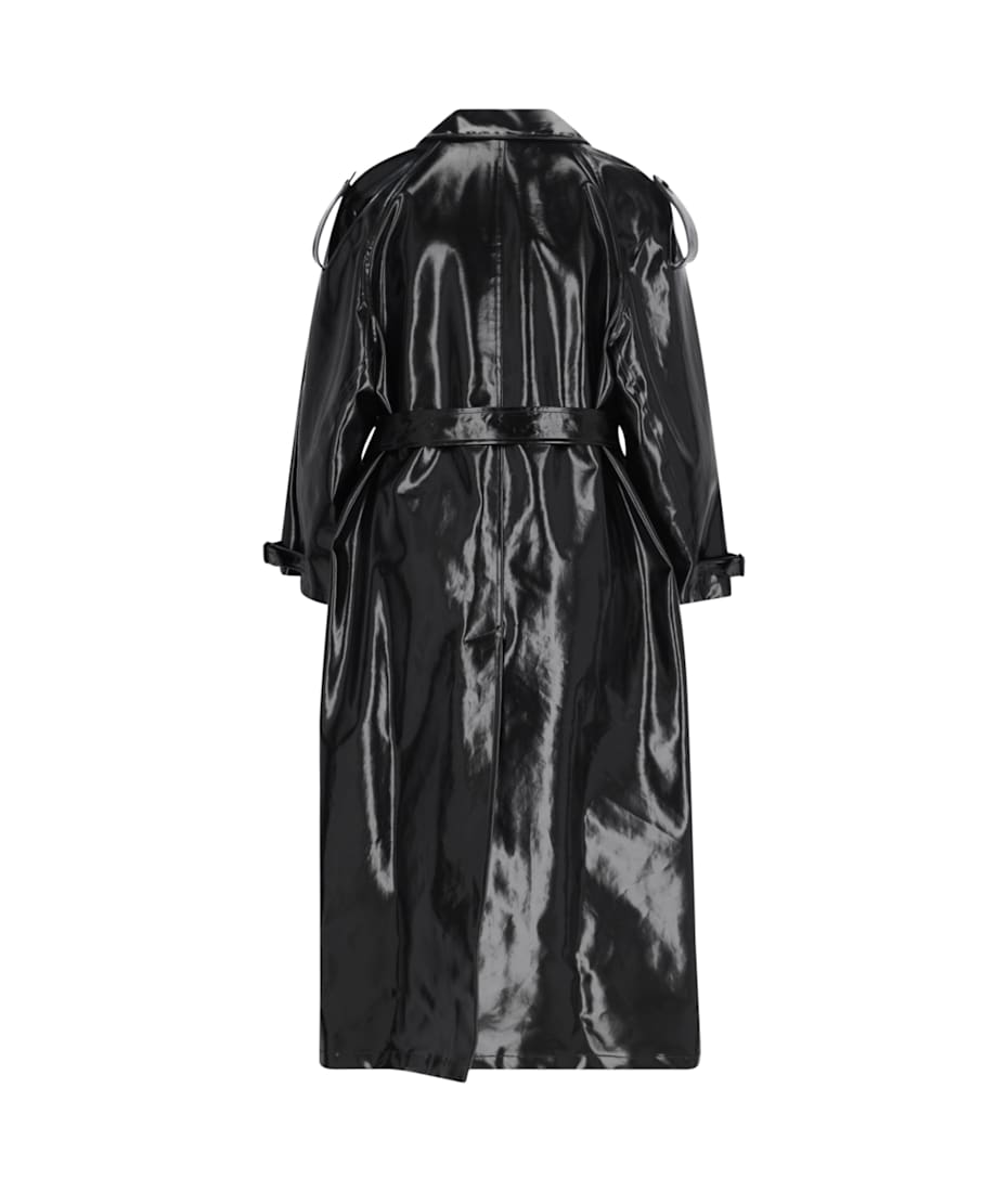 【送料&関税込】Saint Laurent Oversize Trench Coat SAINT LAURENT Oversized belted cotton-twill trench coat
