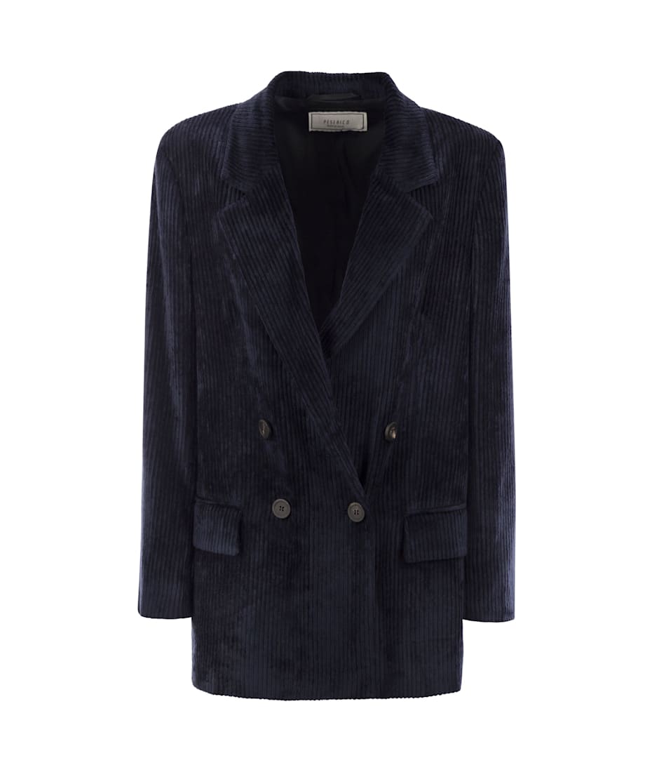 スーツ PESERICO Velvet double-breasted blazer Peserico Velvet Double-breasted Blazer | italist