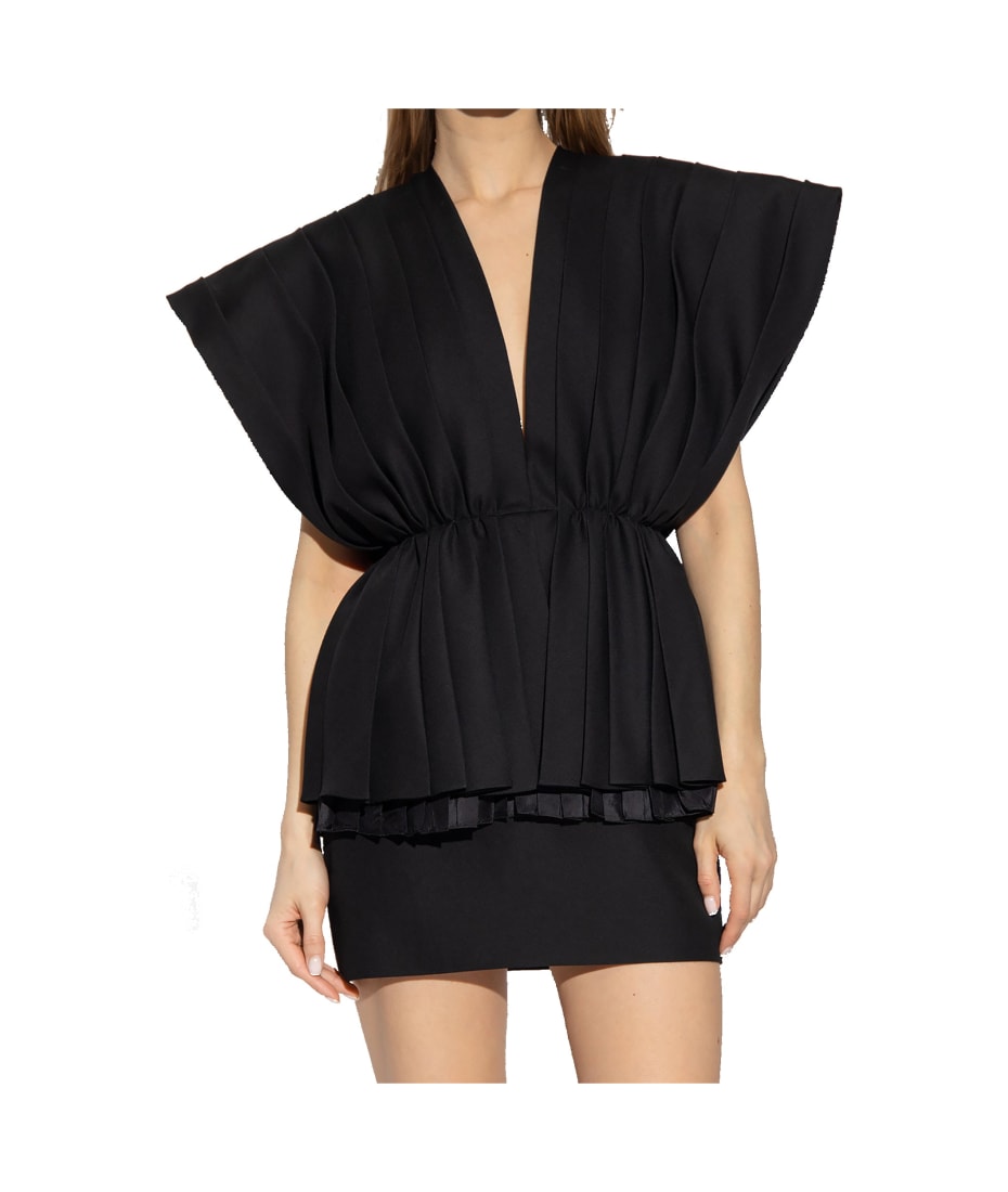 GUCCI★グッチ★素敵！Leather Belted Goddess Pleated Dress GG Belted Dress | GUCCI | elysewalker