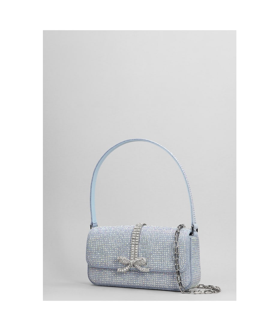 self-portrait Shoulder Bag In Blue Cotton | italist, ALWAYS