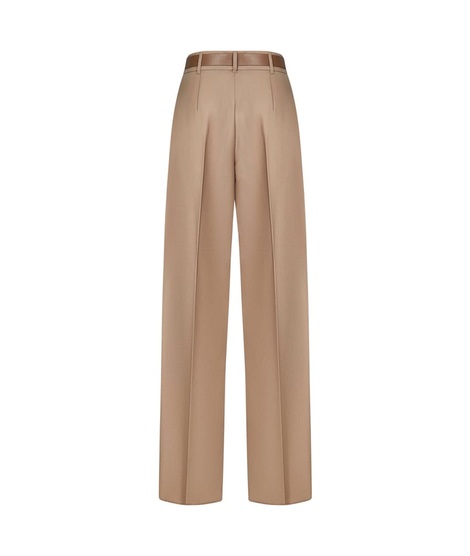 Max Mara Studio Belted Straight Leg Trousers | italist