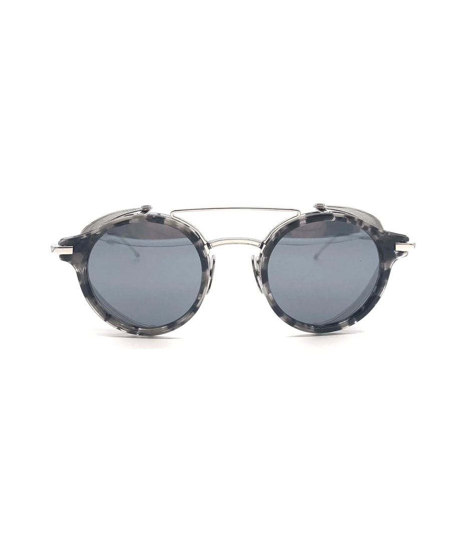 【送料&関税込】Thom Browne Ues804a/g0003 Sunglasses - Unise Acetate And Titanium Round Sunglasses | Thom Browne