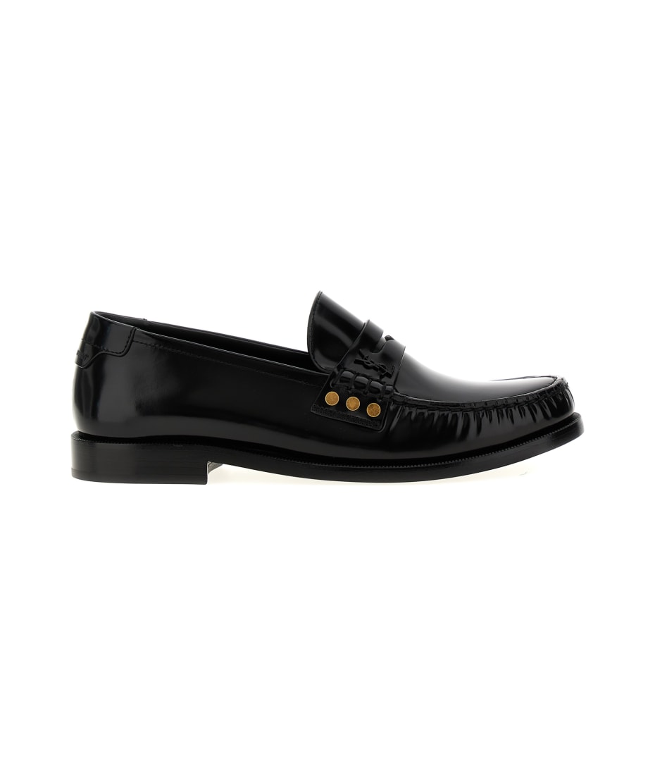 VIP【関税送料無料】希少 Saint Laurent 15 Leather Loafers Saint Laurent Le 15 Loafers | italist