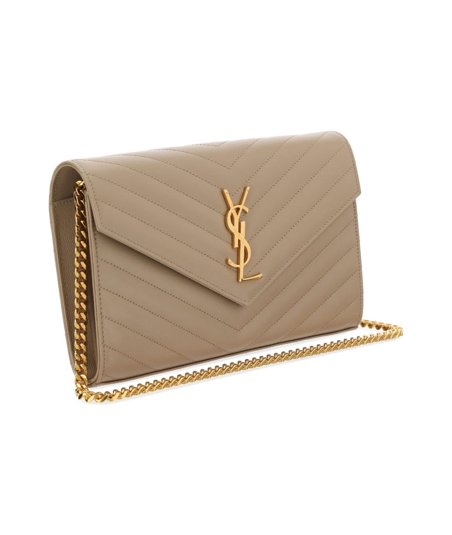★関税込★SAINT LAURENT★MONOGRAM CHAIN WALLET★ NEW! $1,790~ SAINT LAURENT Monogram Quilted Black Leather