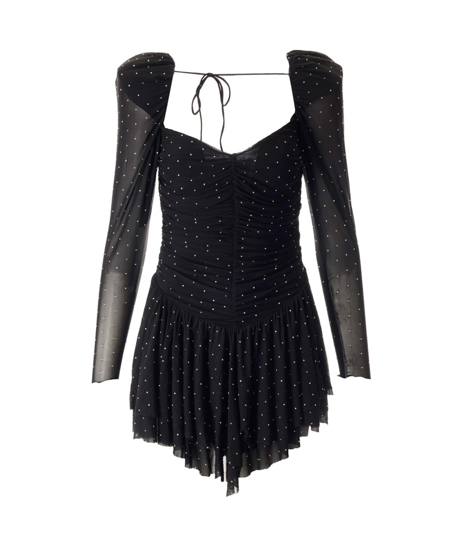 Balenciaga - Dresses - Women - M - Openback Lace and Tulle Mini Dress - Black