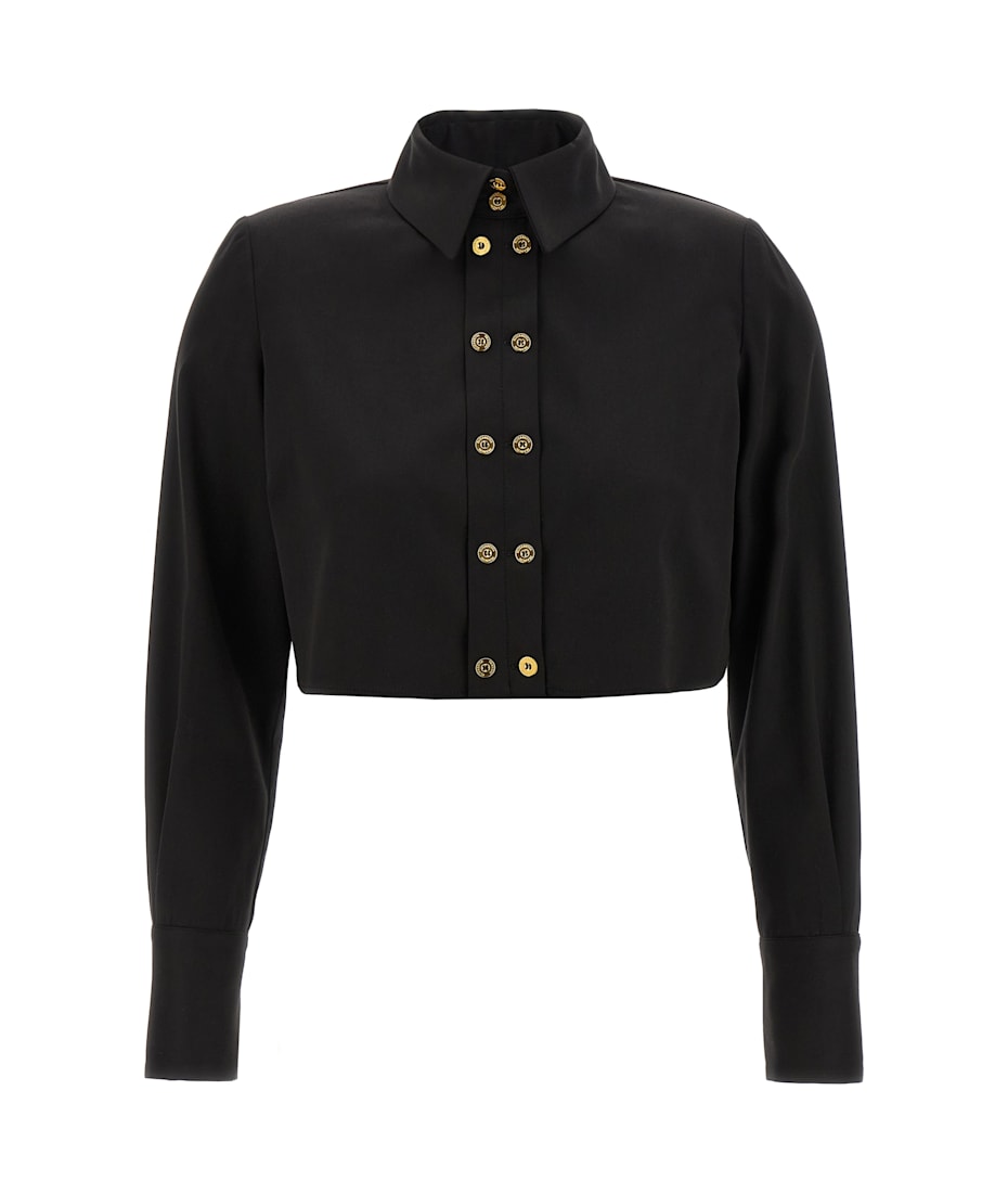 Tシャツ・カットソー ELISABETTA FRANCHI FW25 Cropped shirt (CA09756E2 110) Elisabetta Franchi Cropped Shirt | italist