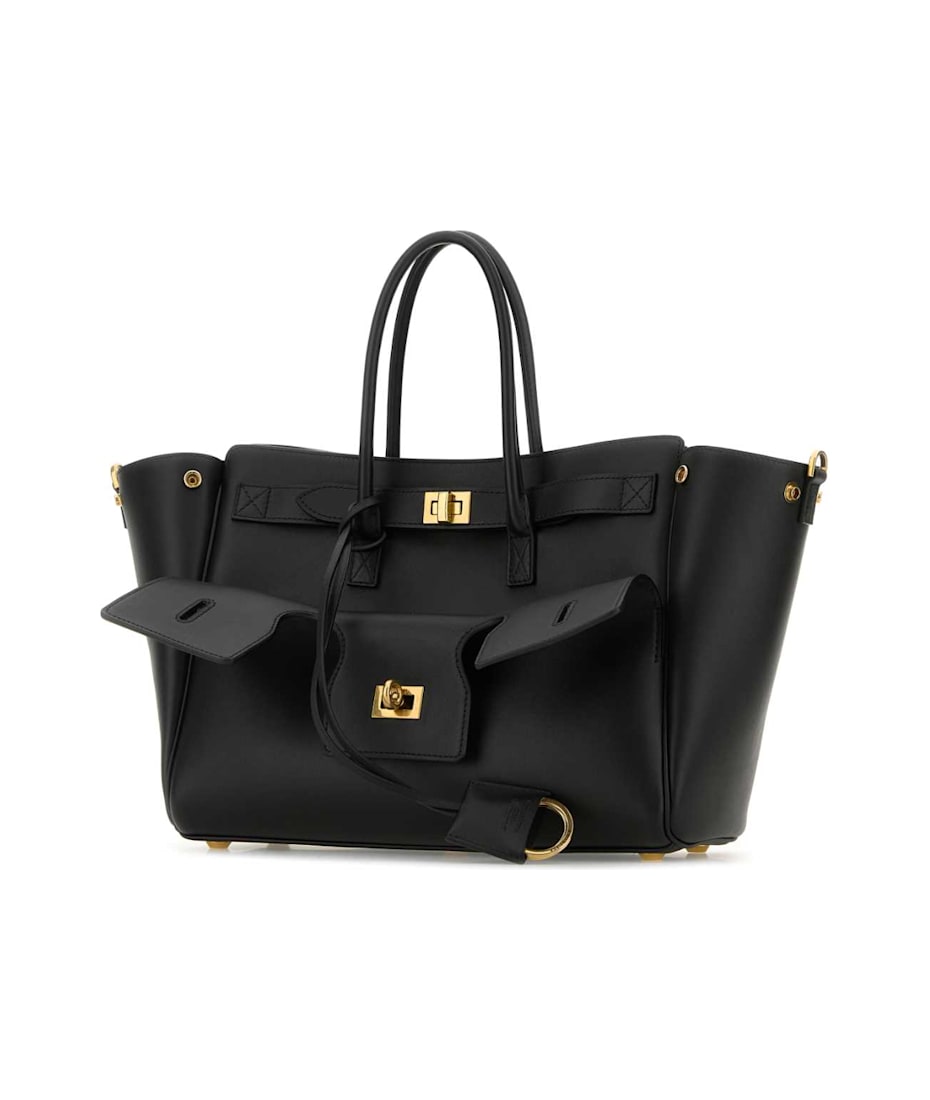 トートバッグ Balenciaga Leather Small Carry All Bel Air S Balenciaga Black Leather Small Carry All Bel Air Shopping