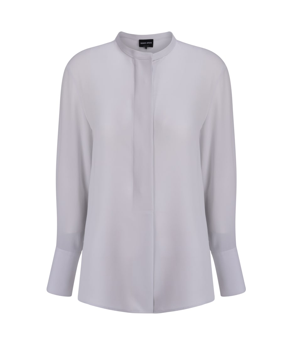 トップス GIORGIO ARMANI PIPING BAND COLLAR SHIRT トップス GIORGIO ARMANI PIPING BAND COLLAR SHIRT Giorgio