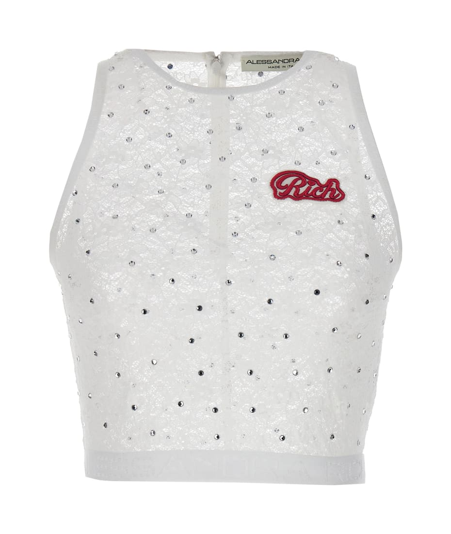 Tシャツ・カットソー ALESSANDRA RICH TOP (FABX3937P4431) ヨーロッパ ALESSANDRA RICH(アレッサンドラリッチ) Tシャツ