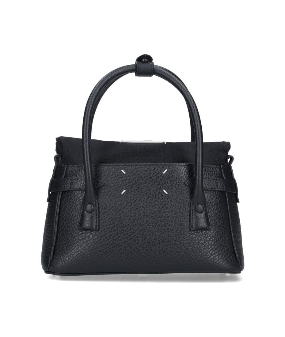 【関税＆送料込み】Maison Margiela 'East West' Black Leathe Maison Margiela 'east West' Black Leather Bag | italist
