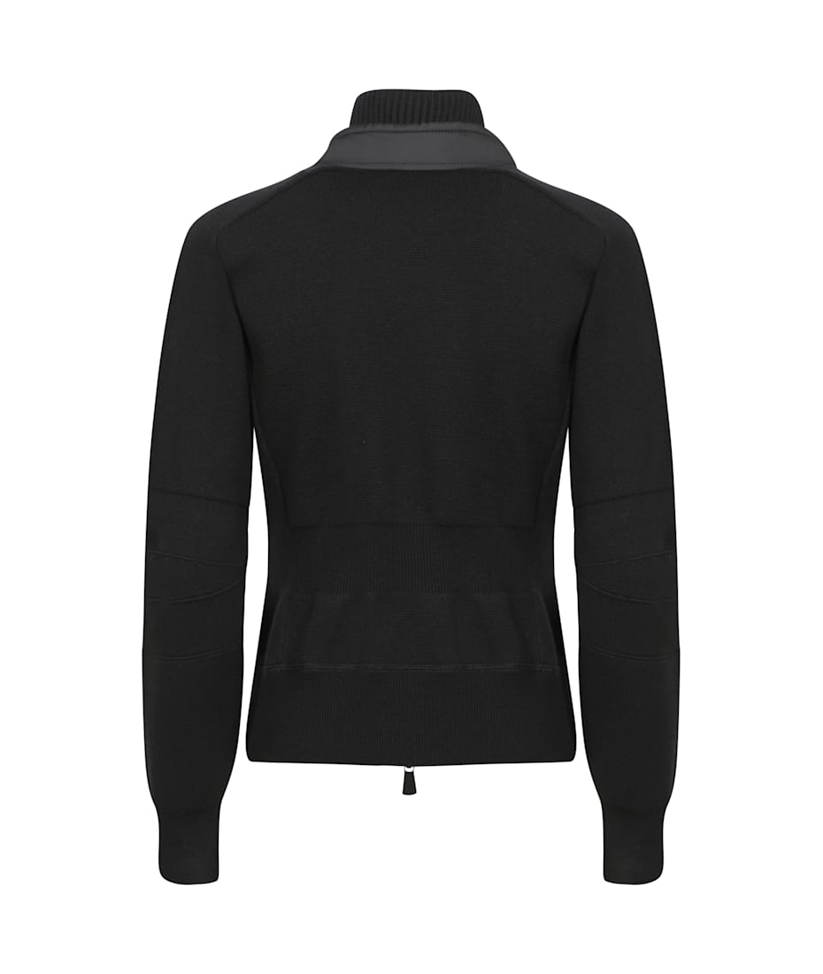 Moncler Grenoble Black Down Cardigan | italist