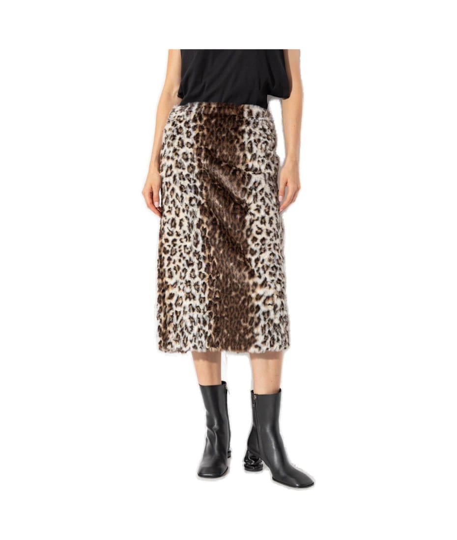 【送料&関税込】Alexander McQueen Leopard Jacquard Pencil Sk Alexander McQueen Leopard Jacquard Pencil Skirt | italist