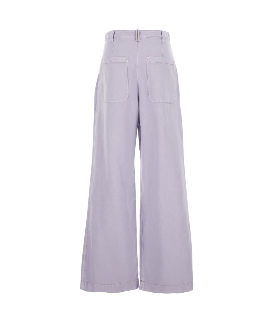 【送料&関税込】Brunello Cucinelli Violet Pants With Monil D Brunello Cucinelli Violet Pants With Monil Detail On The