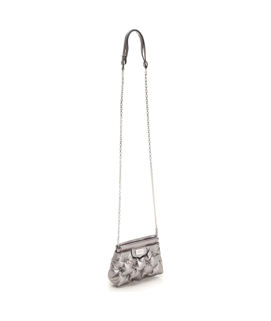 【Maison Margiela】 Glam Slam Baby Shoulder Bag Maison Margiela Glam Slam Classique Baby in Silver