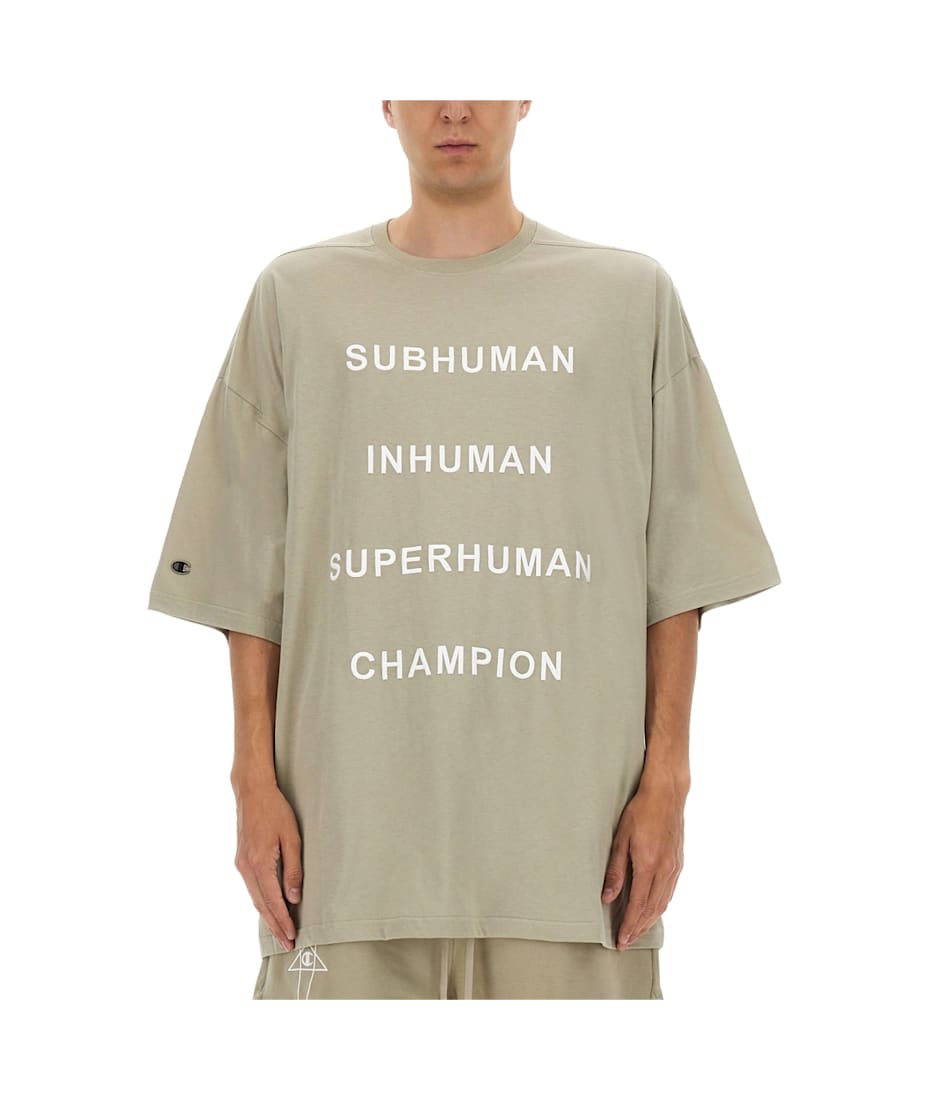 すぐ届く Rick Owens × Champion  T / MELANGE Rick Owens x Champion T-shirt Tommy | italist