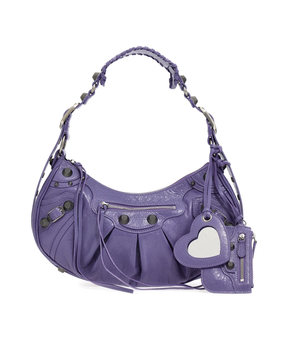 ショルダーバッグ・ポシェット BALENCIAGA Light purple leather Le Cagole S shoulder bag Balenciaga Light Purple Leather Le Cagole S Shoulder Bag