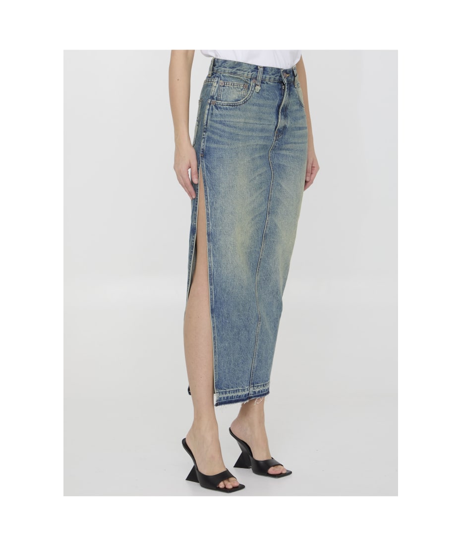 スカート R13 'Devon Side Slit' skirt R13 Devon Side Slit Skirt | italist