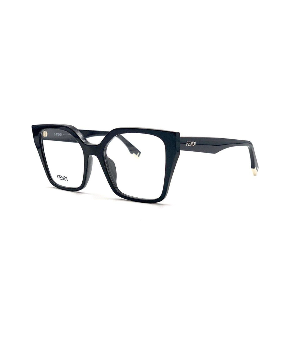 【送料&関税込】Fendi Square Frame Glasses FENDI FE50064I 001 Black Square Glasses - US