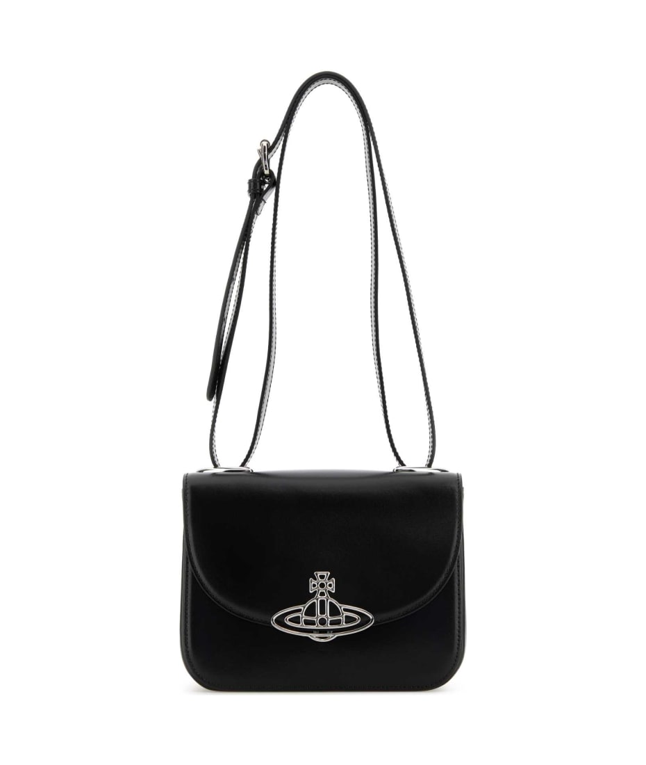 Vivienne Westwood Accord Tote Bag Black Shaped Shoulder Bag
