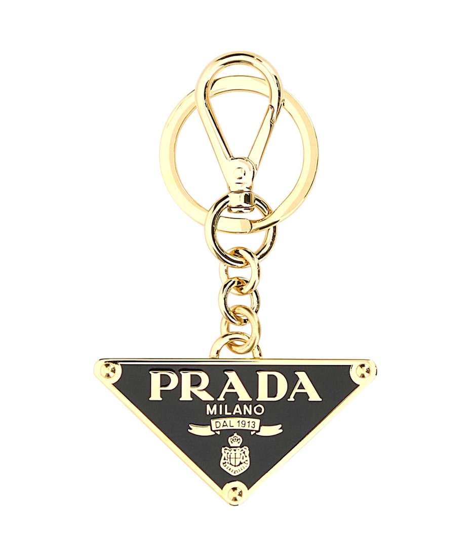 Brandol / PRADA プラダ キーリング 三角ロゴ メタル