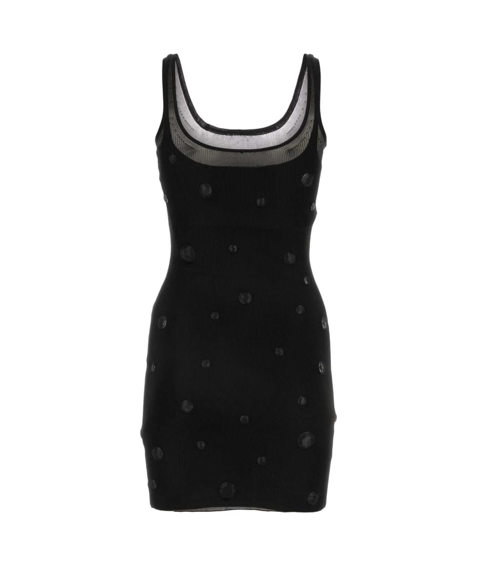 Alexander Wang Black Mesh Mini Dress | italist